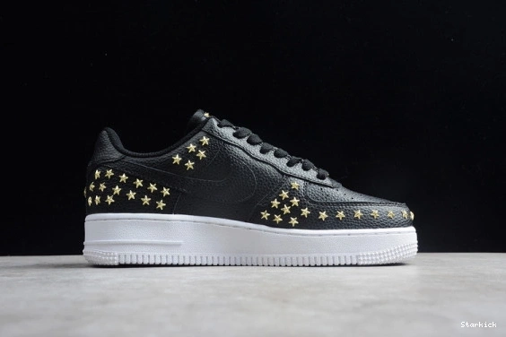 AR0639-001 1 STARS FORCE LOW BLACK AIR NIKE 0908